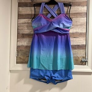 NWOT DENATER two piece swimsuit